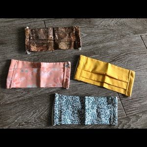 Hand-sewn colorful masks!